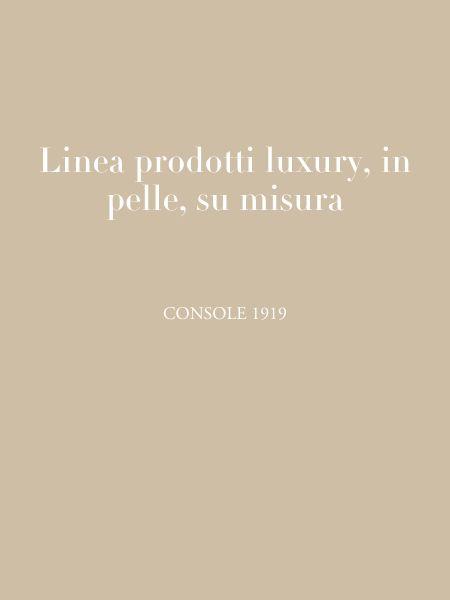Linea prodotti luxury, in pelle, su misura