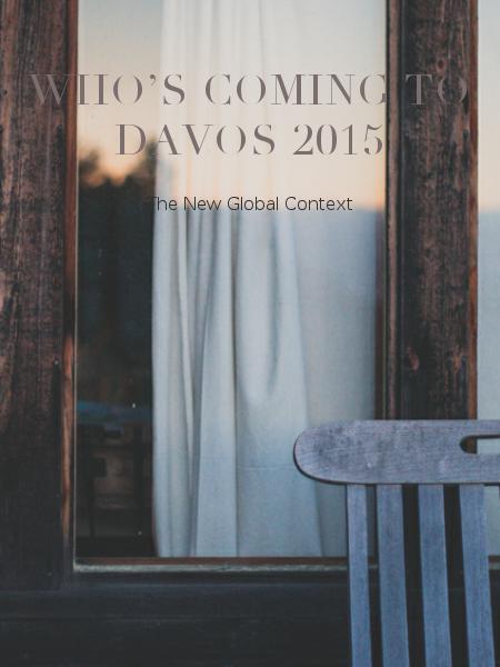 Who’s Coming to Davos 2015