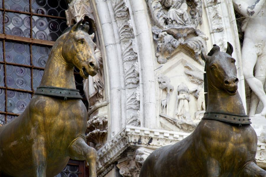 The bronze horses of St. Mark’s Basilica, originally from Constantinople!