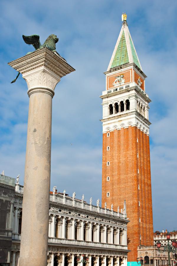 The belltower of St. Mark’s Basilica