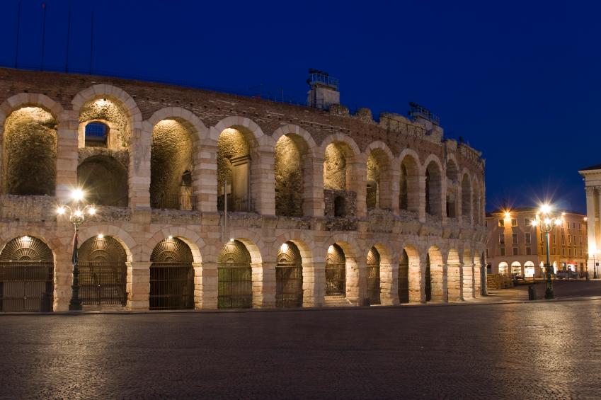 Verona’s ancient arena, site of its world-famous opera