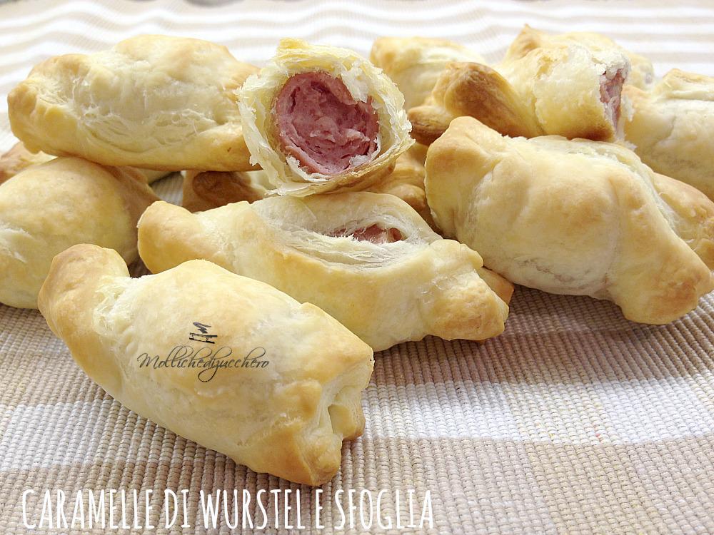 caramelle di wurstel e sfoglia