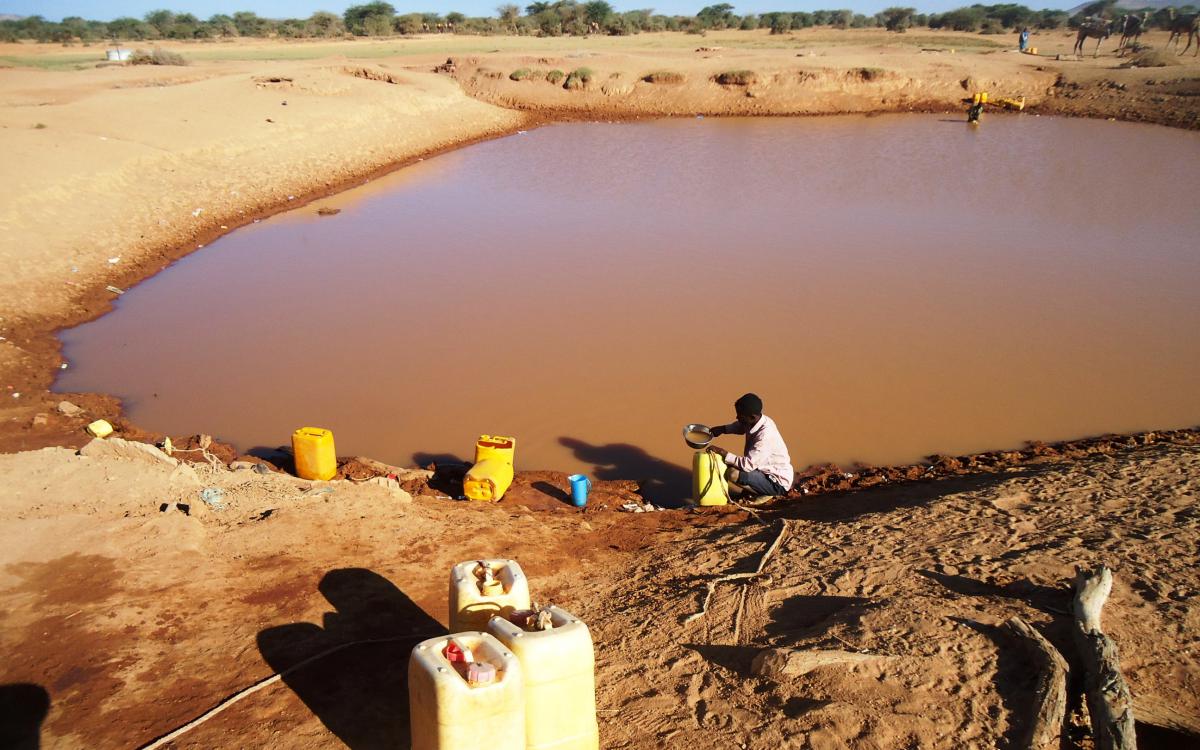 Sometimes people have access only to non-improved source of water. fot. Nina Mocior