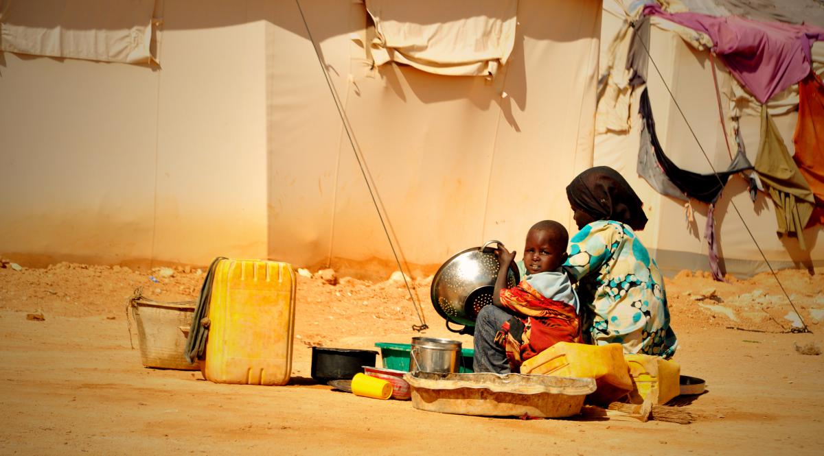 Jowle IDP camp, photo. PAH