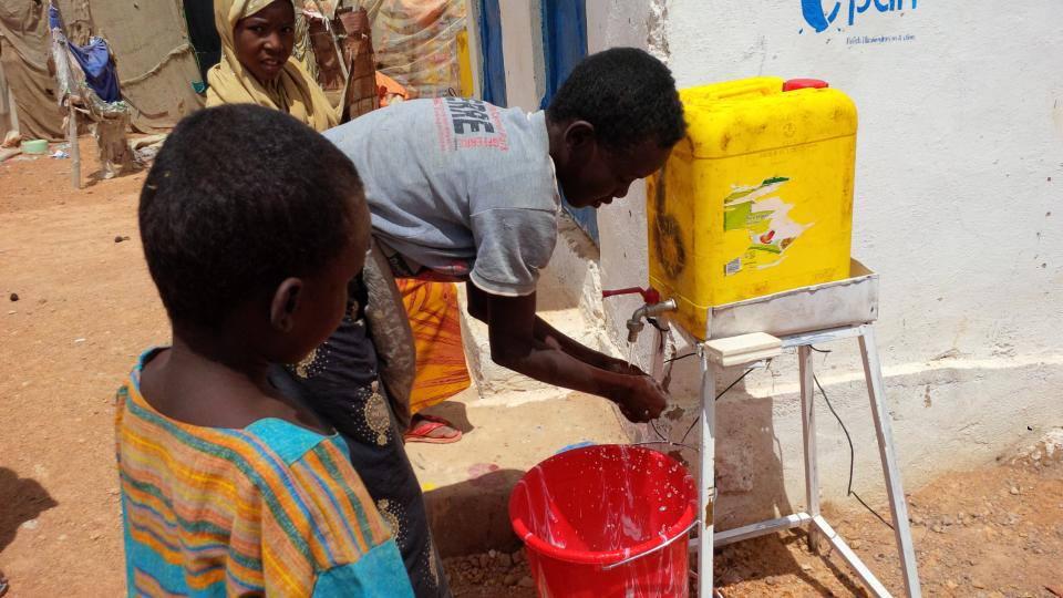 our latrines have also hand washing facilities, photo: PAH