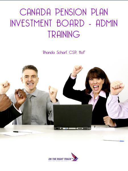 Canada Pension Plan Investment Board - Admin Training