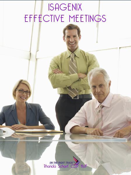 Isagenix Effective Meetings