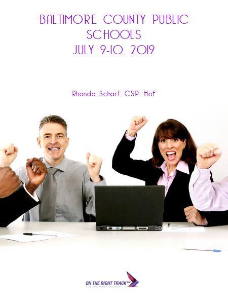 Baltimore County Public Schools July 9-10, 2019