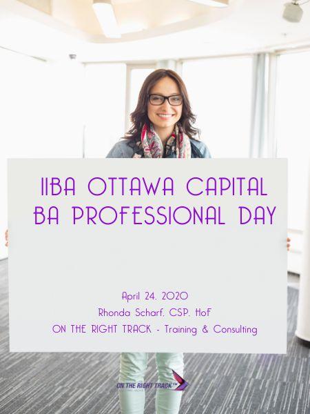 IIBA Ottawa Capital BA Professional Day