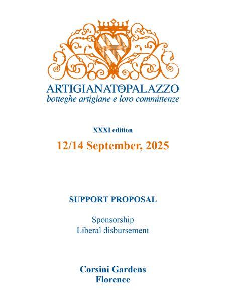 ARTIGIANATO E PALAZZO 2025: SUPPORTER PROPORSALS