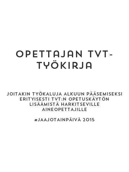 Opettajan tvt-työkirja