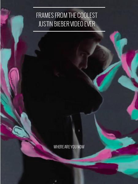 frames from the coolest justin bieber video ever - where are you now