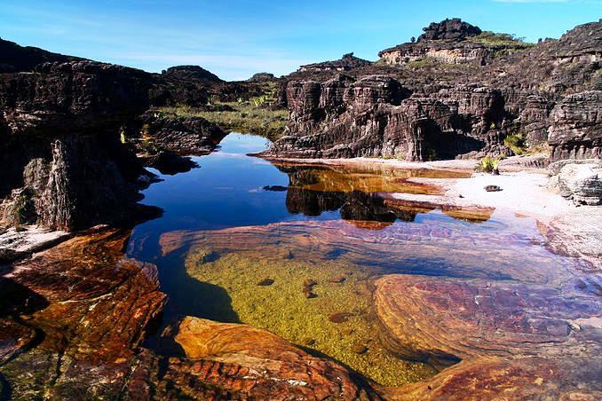 Piscinas naturales en Roraima