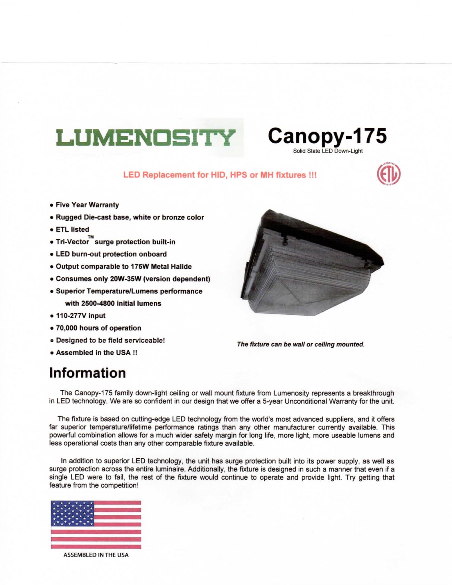 Canopy-175 LED