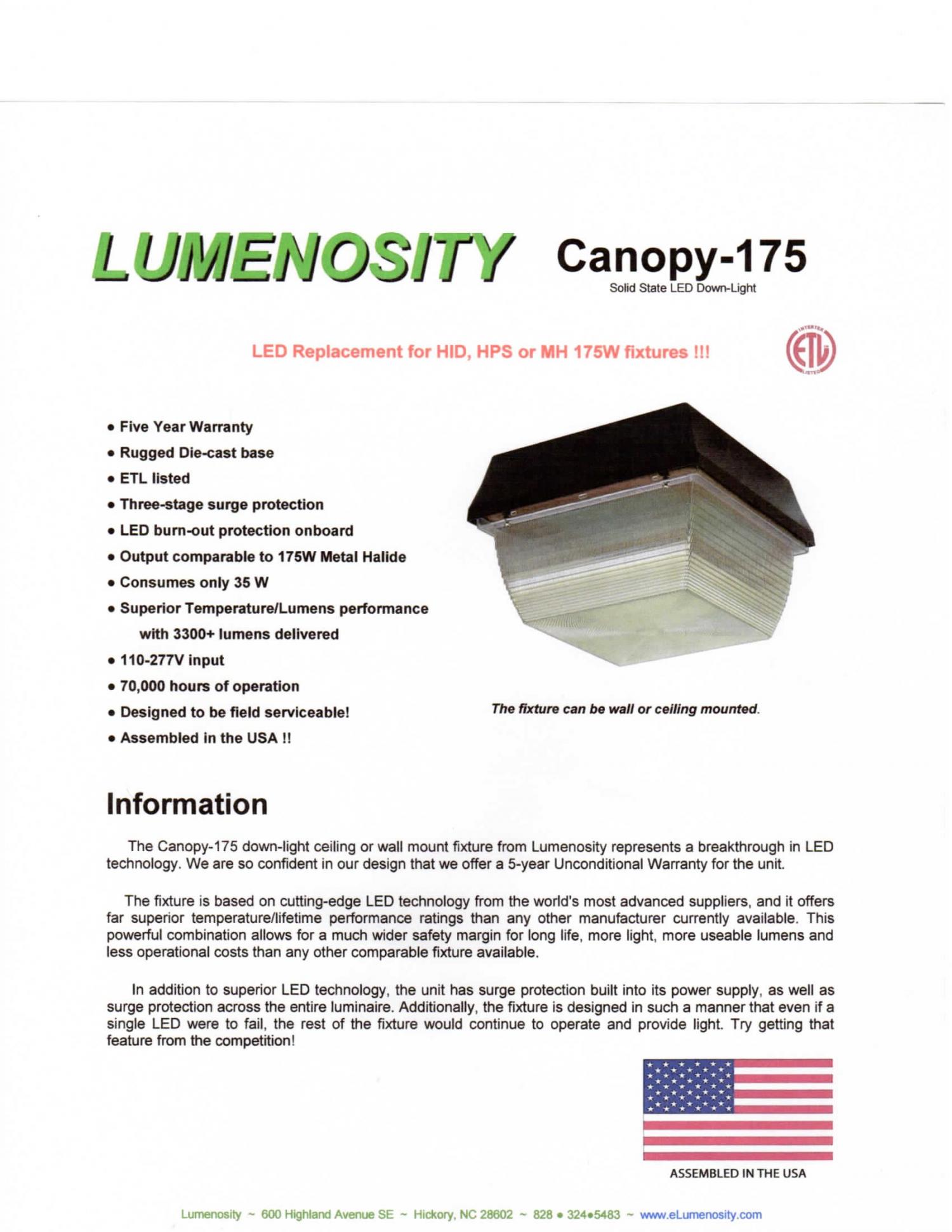 Canopy-175 LED