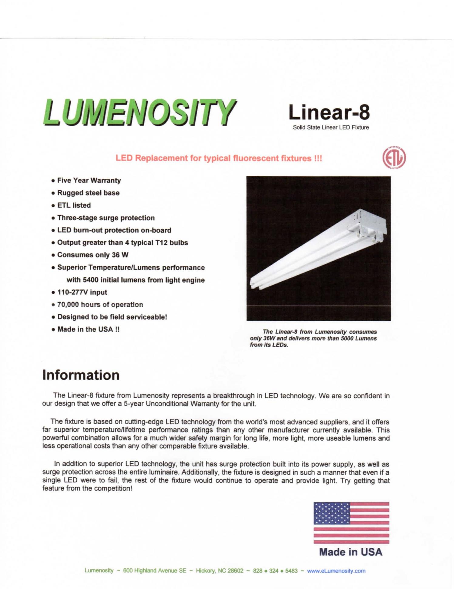 Linear 8 LED