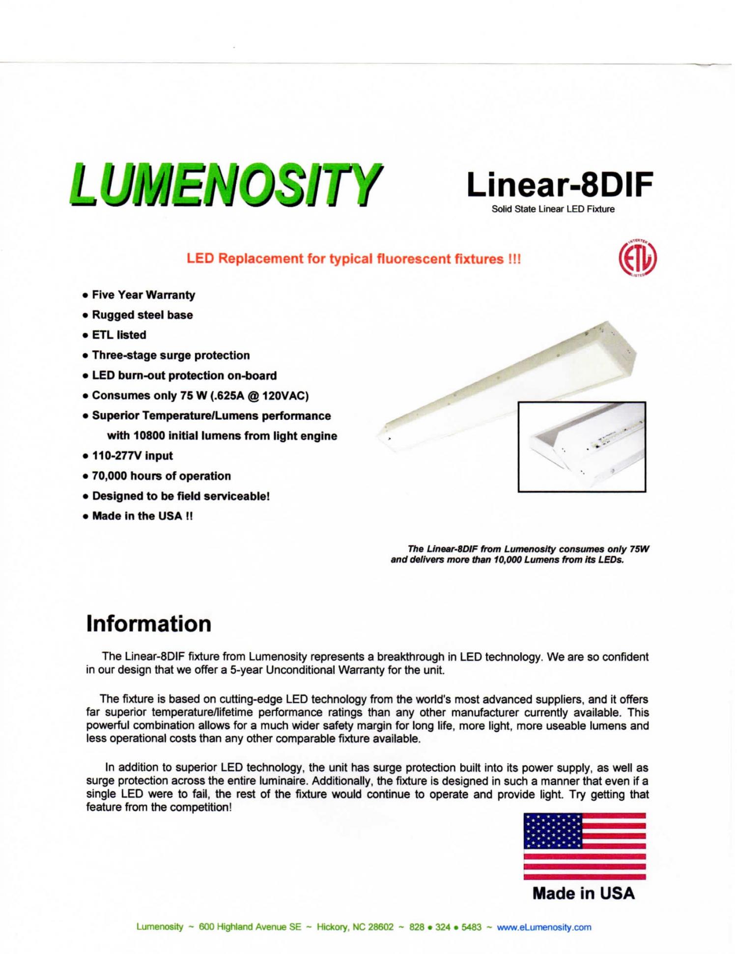 Linear-8DIF LED