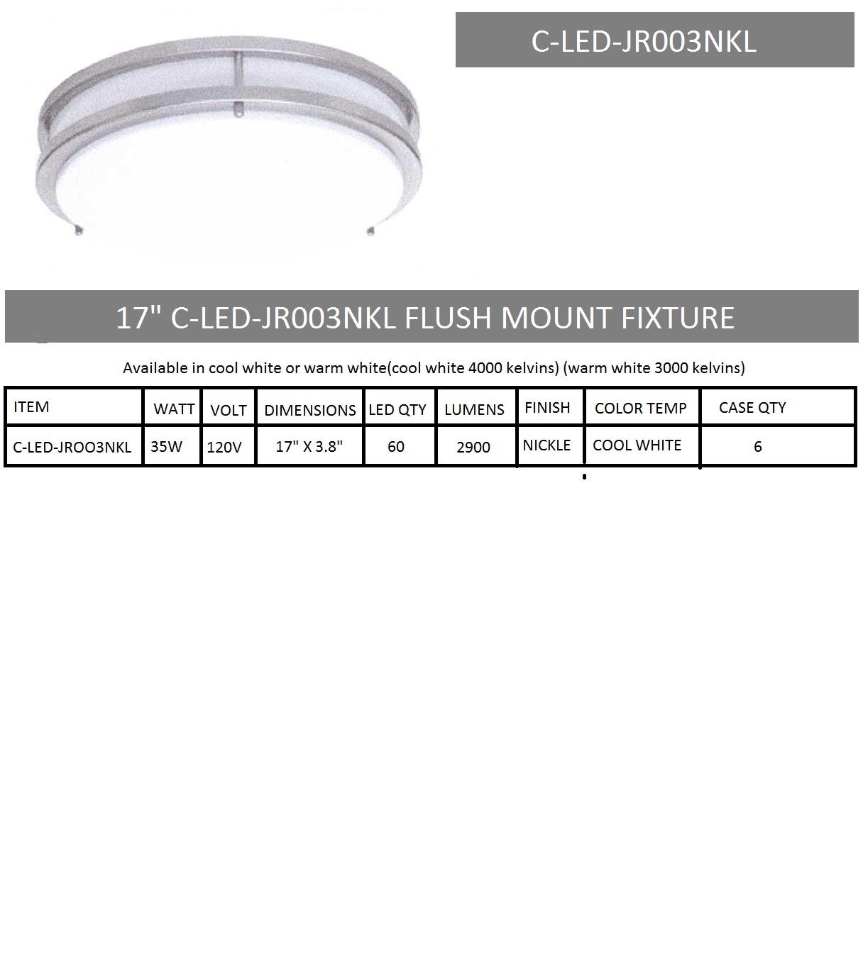 17'' Flush Mount