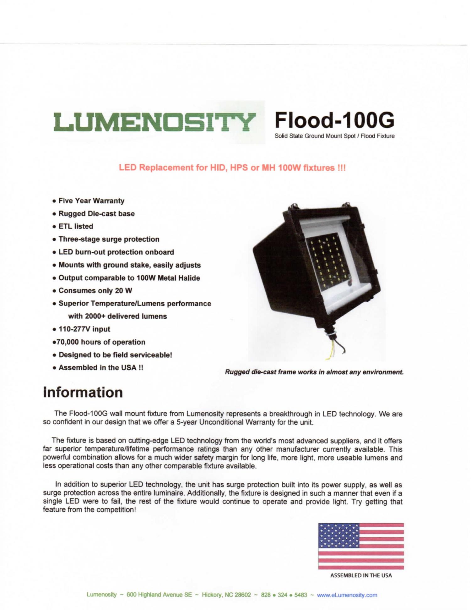 Flood 100G LED