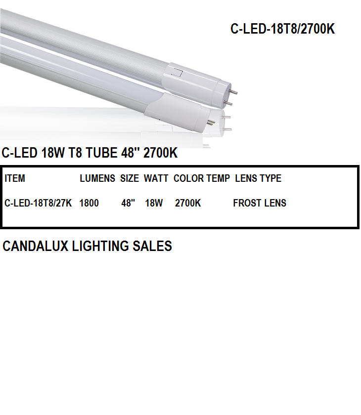 C-LED-18T8/27K