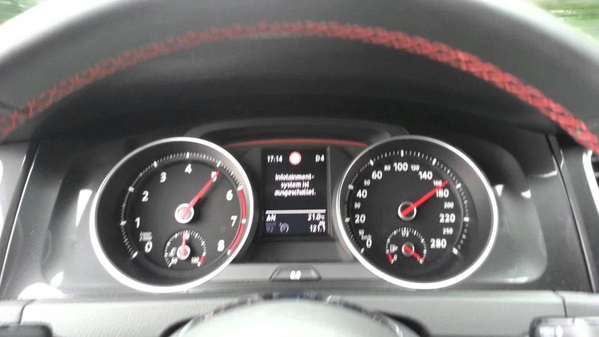 VW Golf 7 GTI 2.0 TSI DSG (Performance 230 PS)  0 - 100 KMH