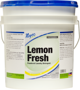 Nyco Products
Lemon Fresh
Powdered Laundry Detergent
5 Gal Pail