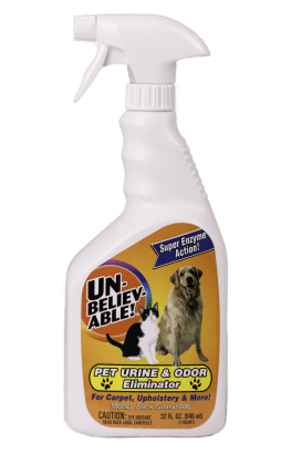 Core Products
UNBELIEVABLE!® 
Enzyme Active Spotter
PET URINE & ODOR ELIMINATOR
32Qz Spray