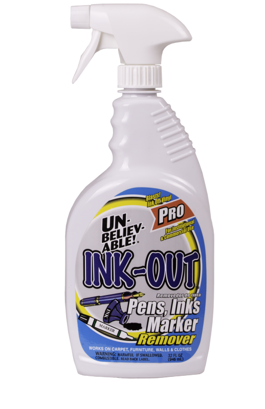 Core Products
UNBELIEVABLE!® 
Ink Out
Pen & Ink Remover
32Oz Spray

