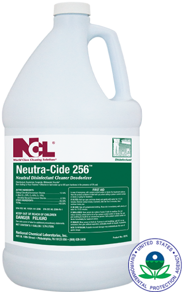 National Chemical Laboratories, Inc.
NEUTRA-CIDE 256
Neutral Disinfectant Cleaner / Deodorizer