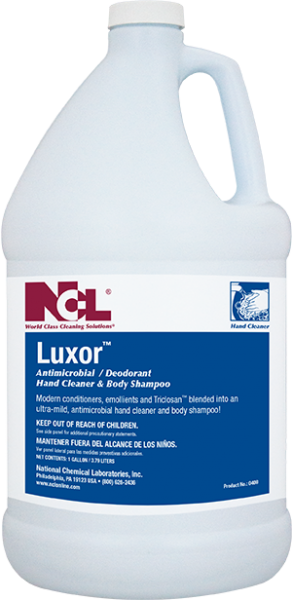 National Chemical Laboratories, Inc.
LUXOR™
Antimicrobial / Deodorant Hand Cleaner & Body Shampoo