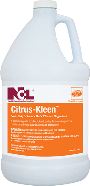 National Chemical Laboratories, Inc. 
CITRUS-KLEEN
Non-Butyl Heavy-Duty Degreaser