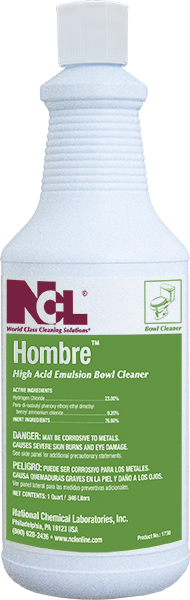 National Chemical Laboratories, Inc. 
HOMBRE™
High Acid Emulsion Bowl Cleaner