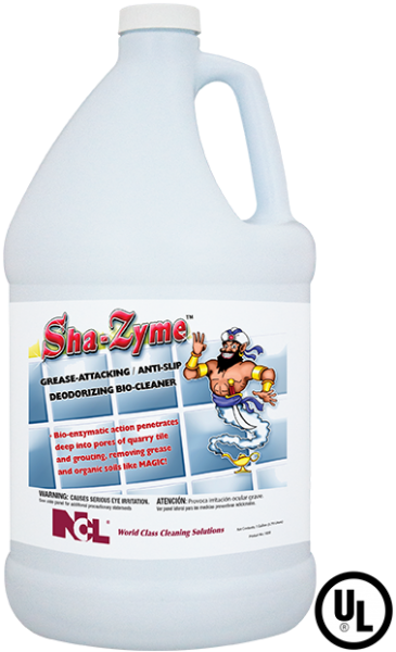 National Chemical Laboratories, Inc.
SHA-ZYME™
Grease Attacking / Anti-Slip Deodorizing Bio-Cleaner