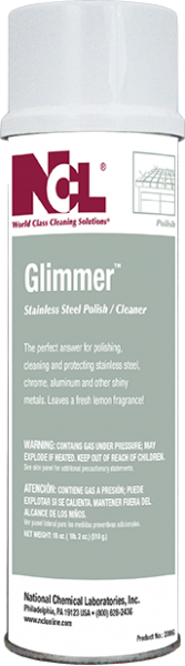 National Chemical Laboratories, Inc. 
GLIMMER™
Stainless Steel Polish / Cleaner