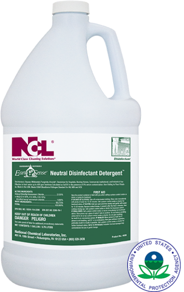 National Chemical Laboratories, Inc.  
EARTH SENSE® Neutral Disinfectant Detergent
Neutral Disinfectant Detergent