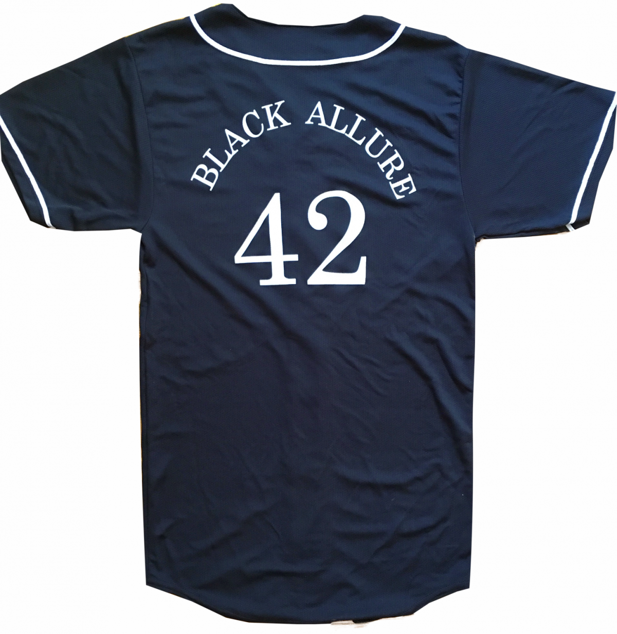 Black Allure Baseball Jersey Black
