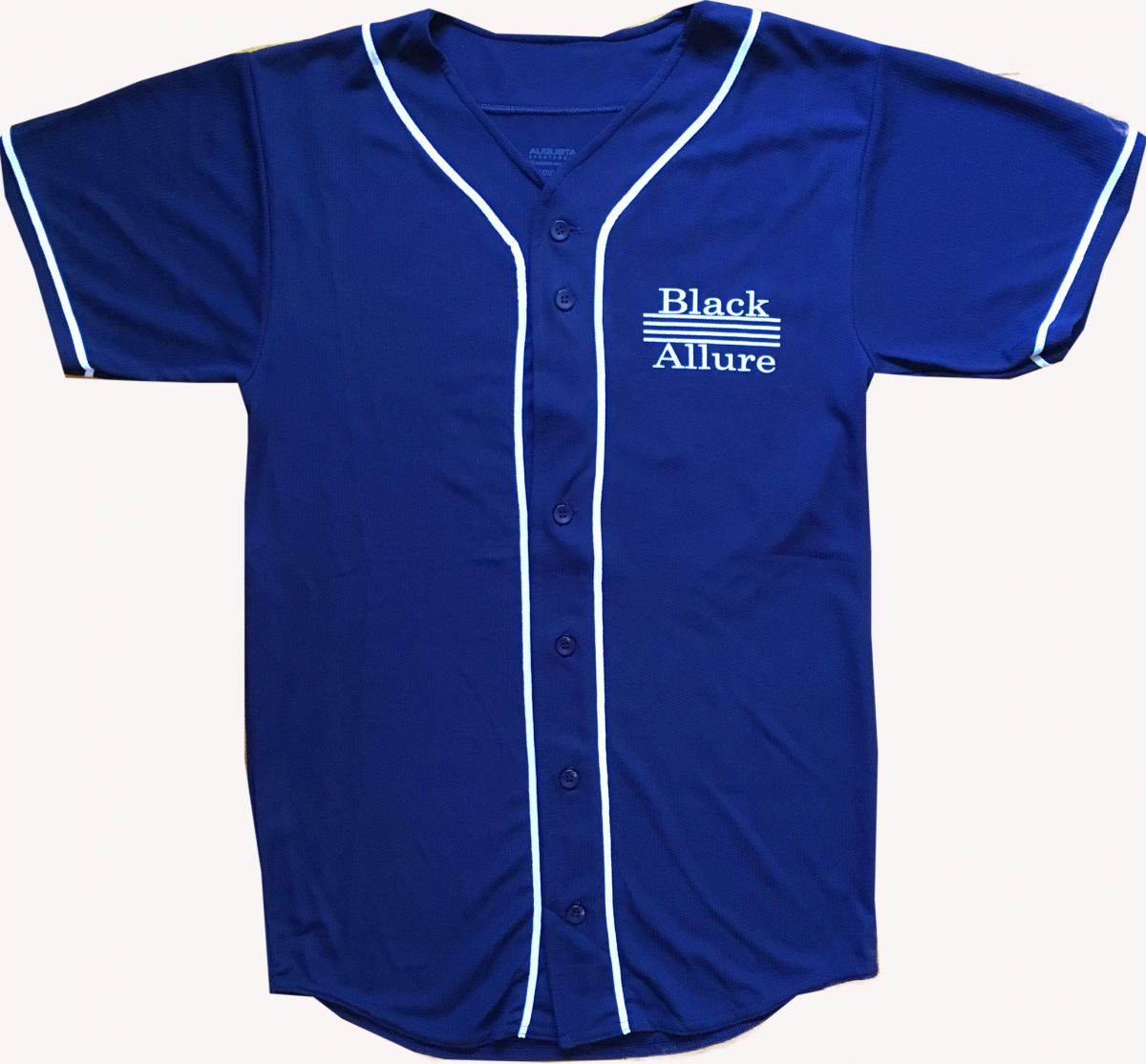 Black Allure Baseball Jersey Navy Blue
