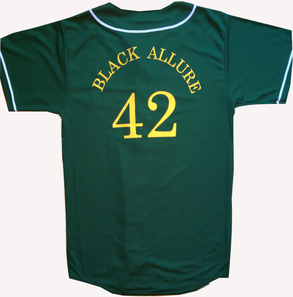 Black Allure Baseball Jersey Green