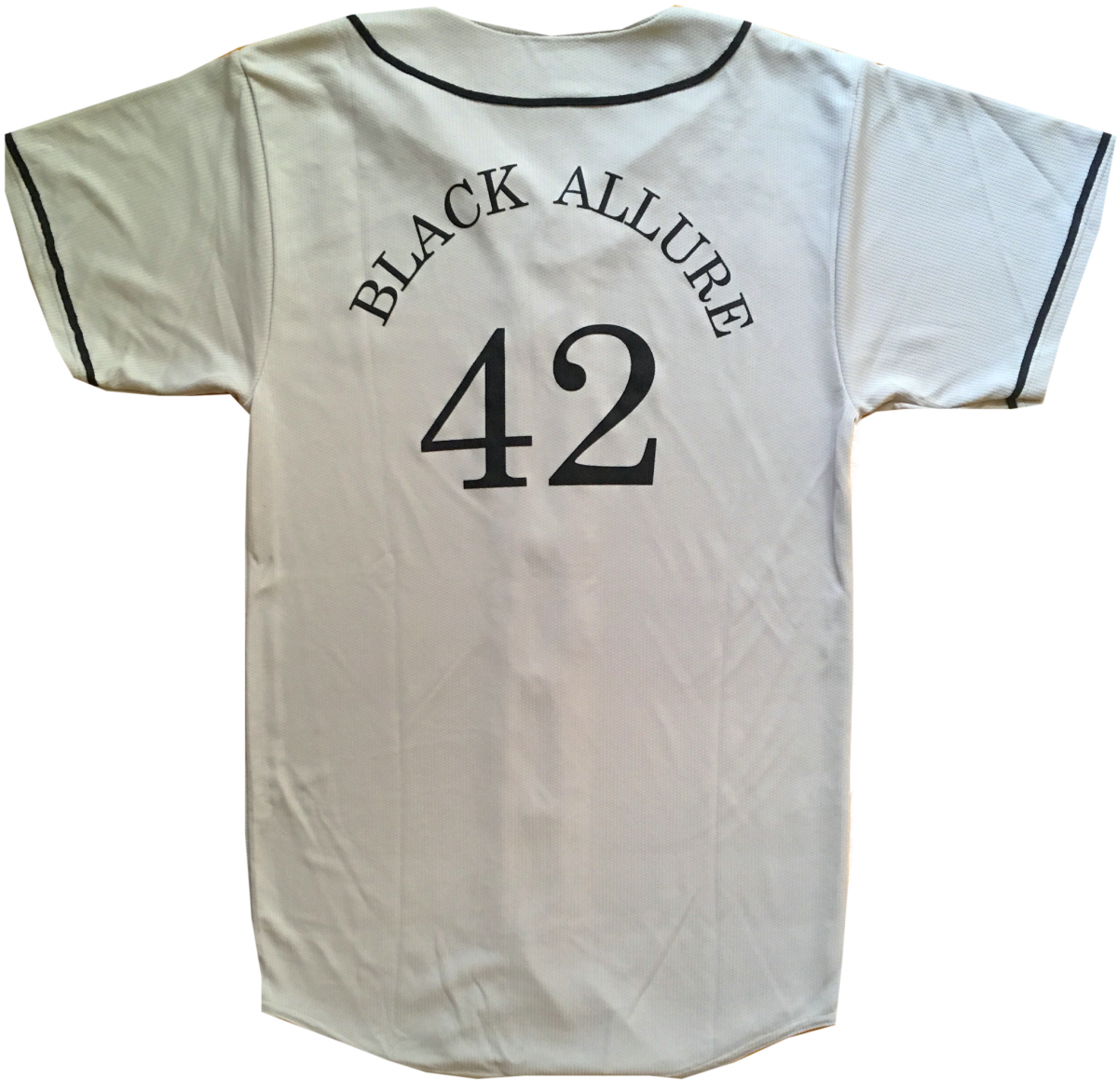 Black Allure Baseball Jersey Sliver
