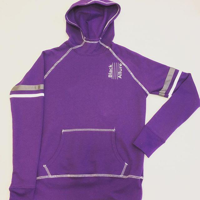 Purple Contrast Hoodie
