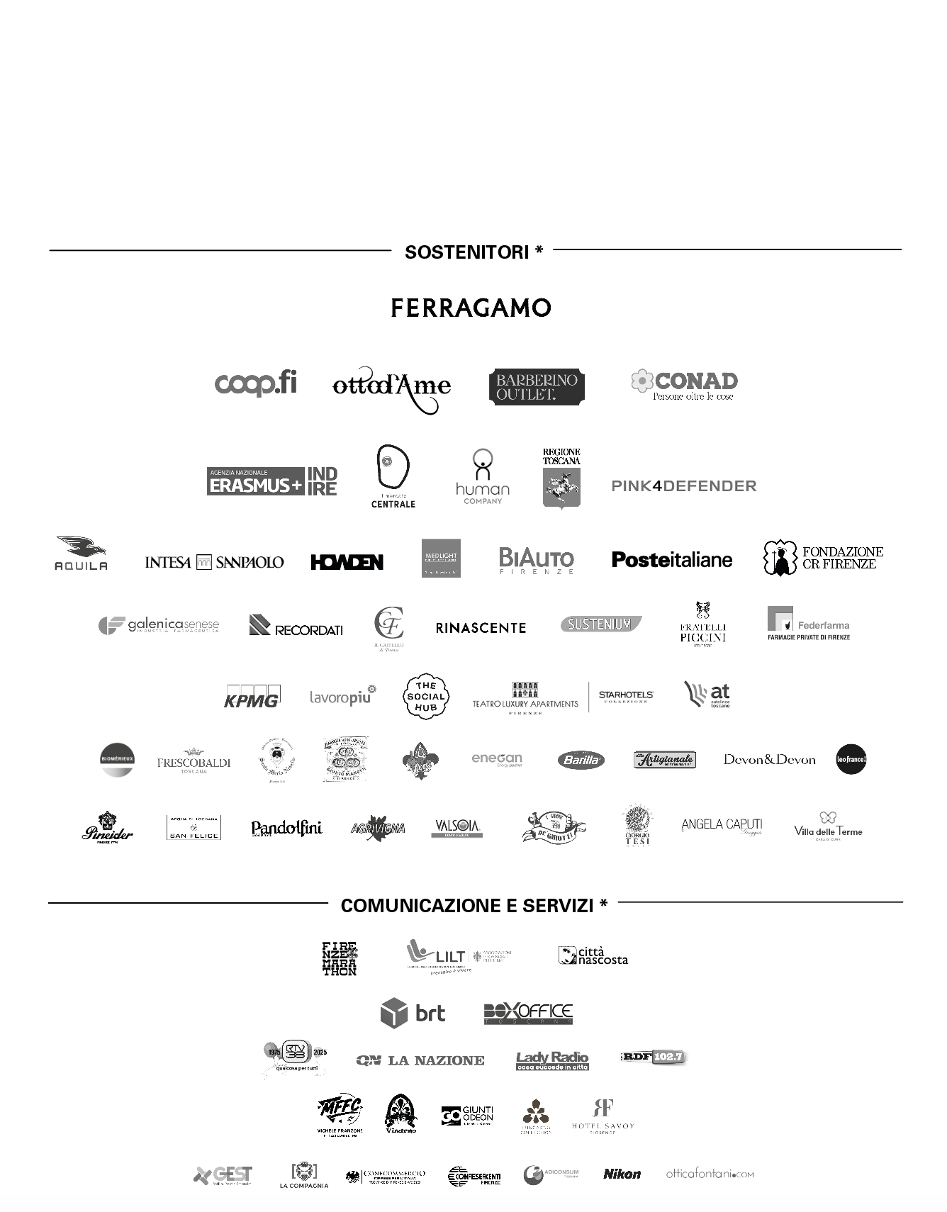 CORRI LA VITA RINGRAZIA I SOSTENITORI PIÙ GENEROSI 2025