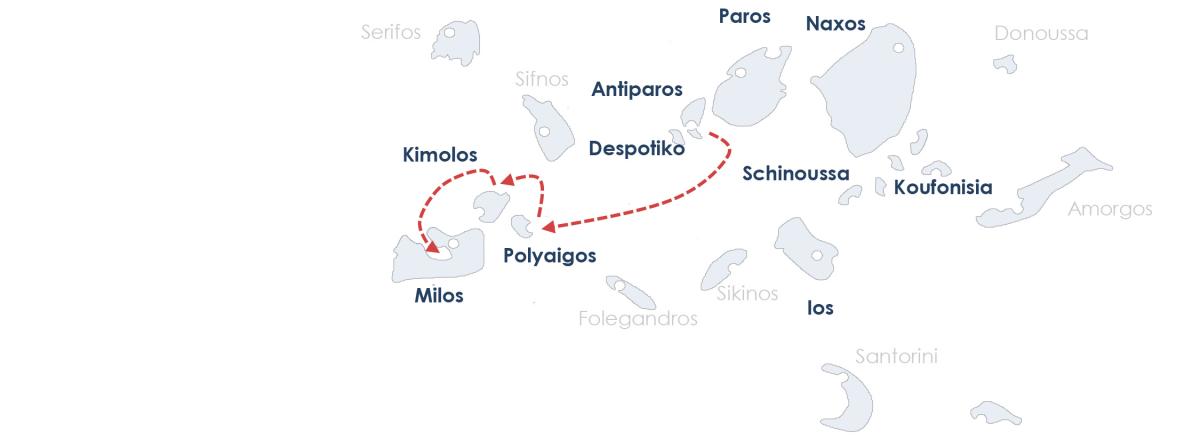 Day 2. Kimolos - Milos