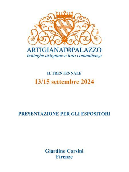 ARTIGIANATO E PALAZZO 2024 - Presentazione per gli espositori