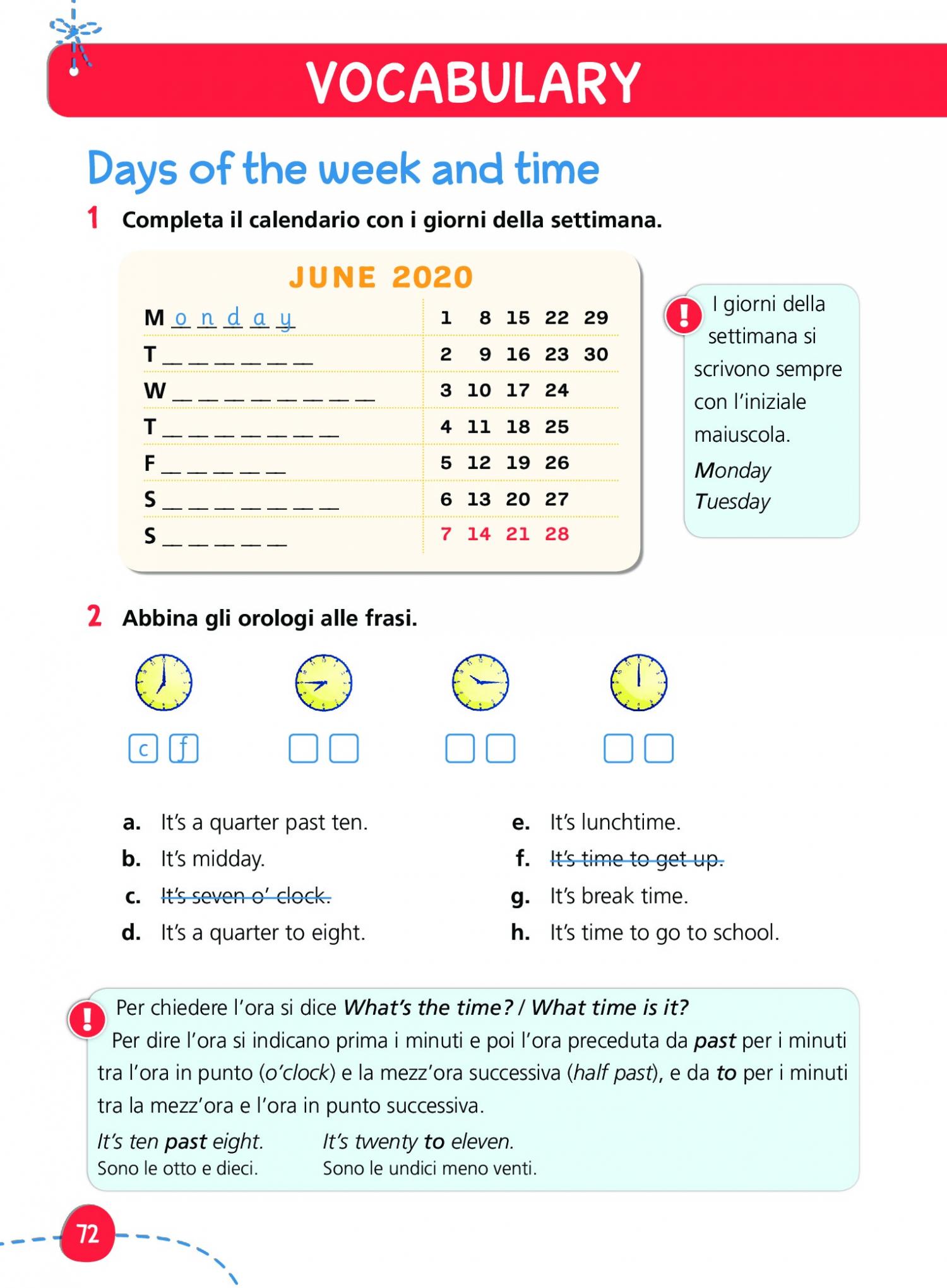 English Class A1+ Unit 3 Test English Grammar for A1 - Test mappe e regole