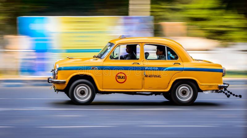 The classic yellow taxi