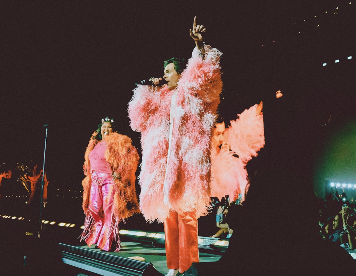 Styled in a Fur Coat at Coachella 2022 with Lizzo