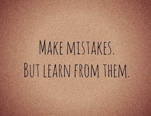 How to learn from your mistakes