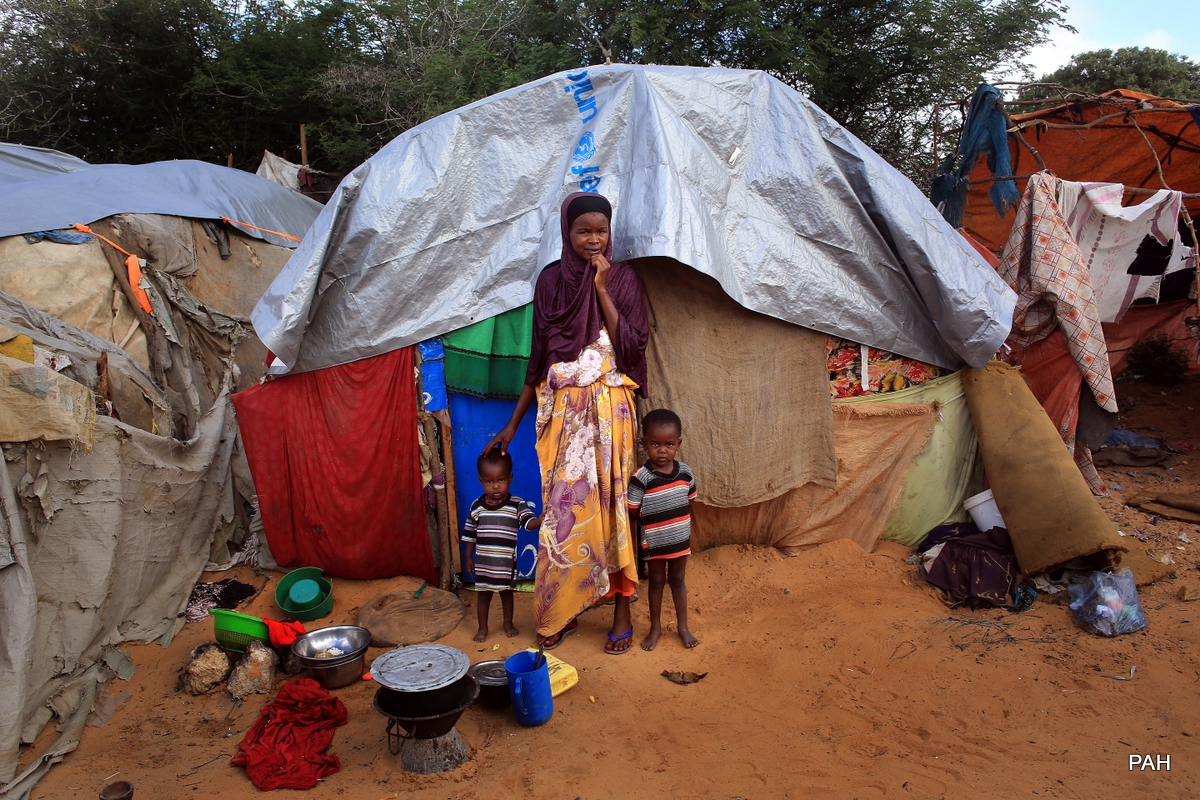 Obóz dla uchodźców wewnętrznych, Somalia, 2015. Fot. Jacek Marczewski/AG.
