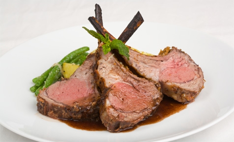 roasted rack of lamb