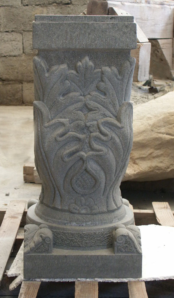 Decorated Pedestal of Pietra Macigno of Greve